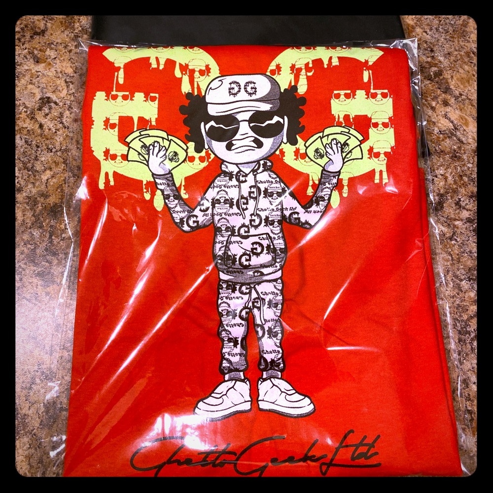 Ghetto Geek “Character Logo” Screen Print Tees